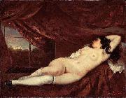 Gustave Courbet Femme nue couchee oil painting artist
